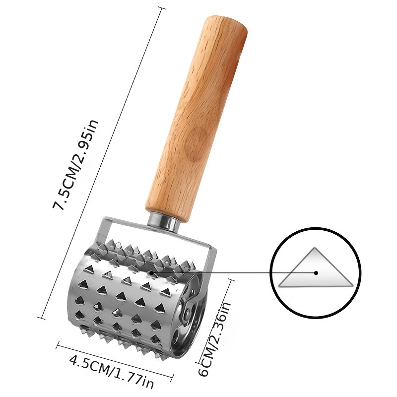 dropship 1pc Kitchen Stainless Steel Meat Tenderizer; Steak Needle; Rolling Meat Pin; Meat Tenderizer; Kitchen Small Utility Meat Tenderizer Needle