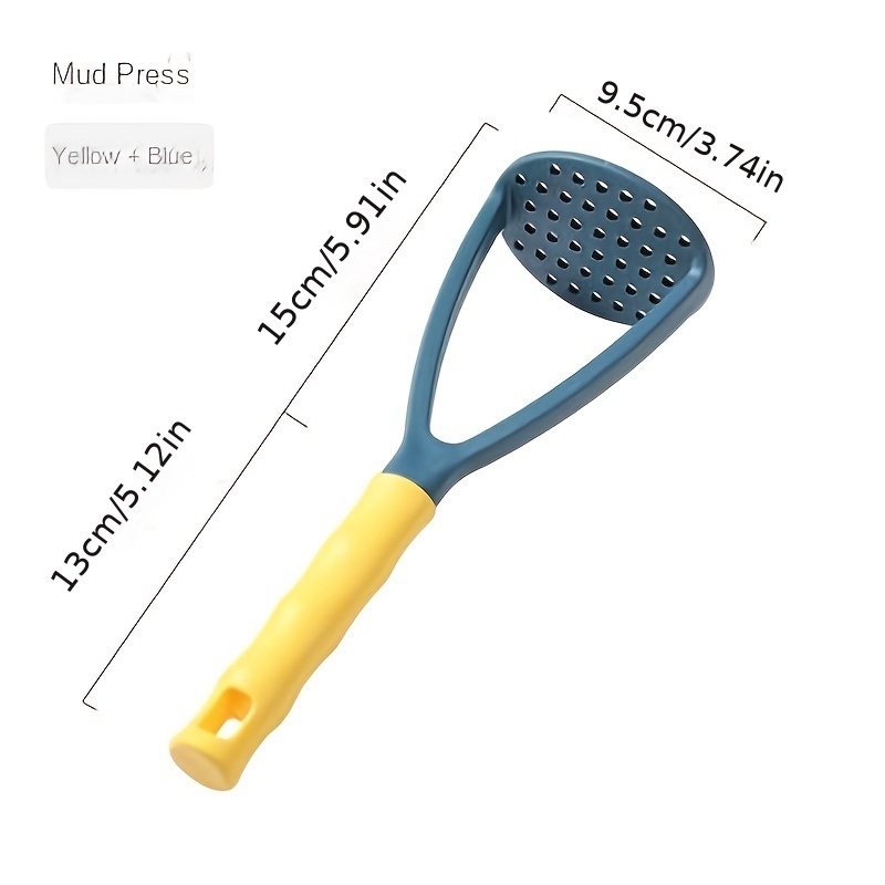 dropship 1pc 1pc Mashed Potato Press; Household Potato Press Gadget; PP Plastic Potato Press