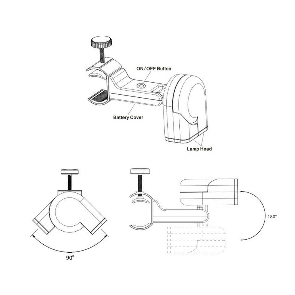 dropship Portable BBQ Grill Light LED Lights Flashlight Lighting Lamp with Handle Mount Clip for Barbecue Grilling Outdoor Accessory