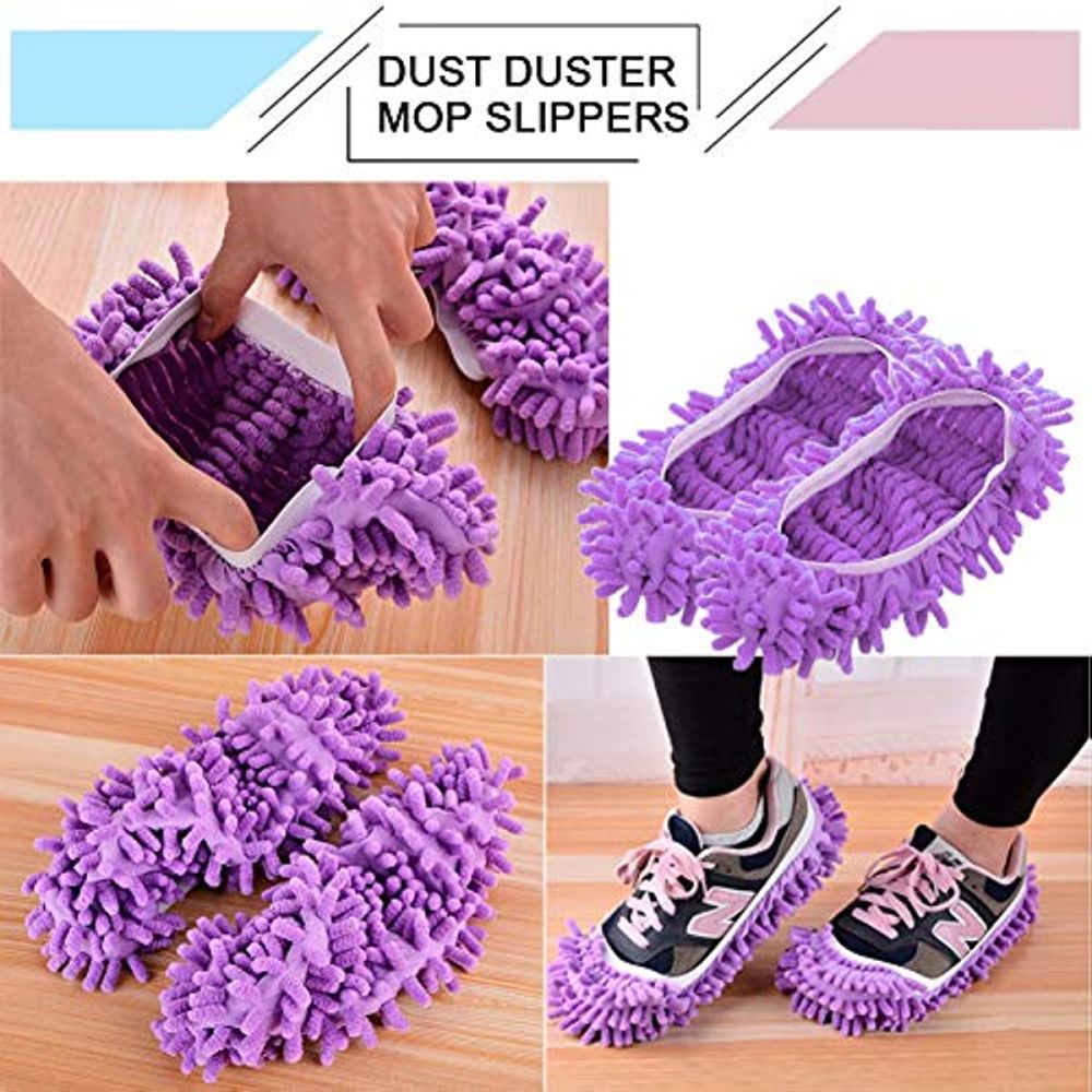 dropship Mop Slippers Dust Cleaning Slippers Cleaning Shoes Home Cloth Cleaning Shoes Cover Reusable Overshoes
