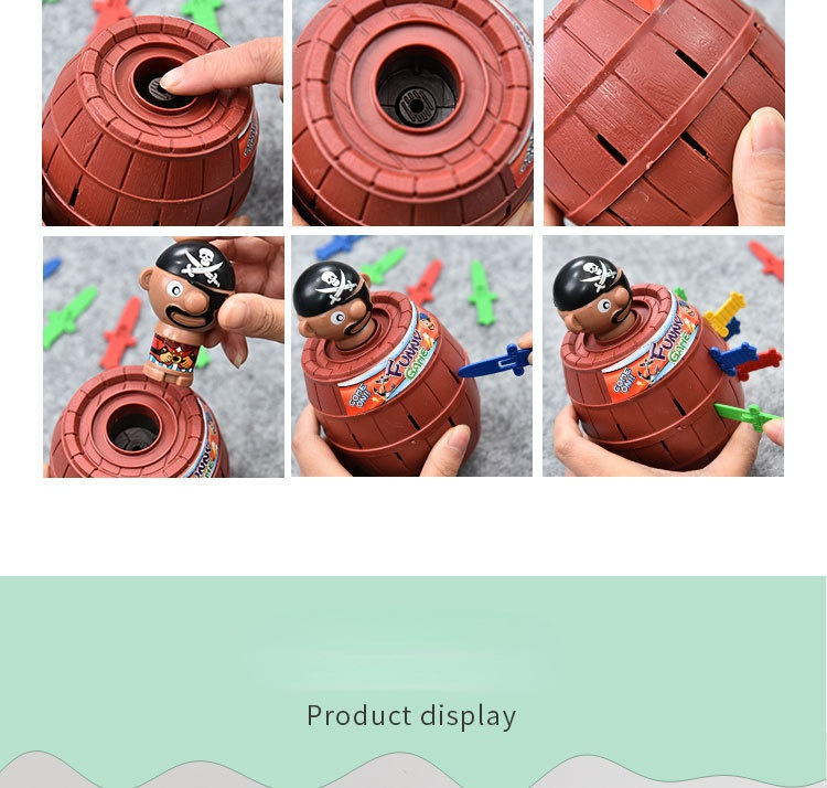 dropship Kids Children Funny Lucky Game Creative Educational Pretty Cute Funny Novelty Gadget Jokes Tricky Pirate Barrel Game