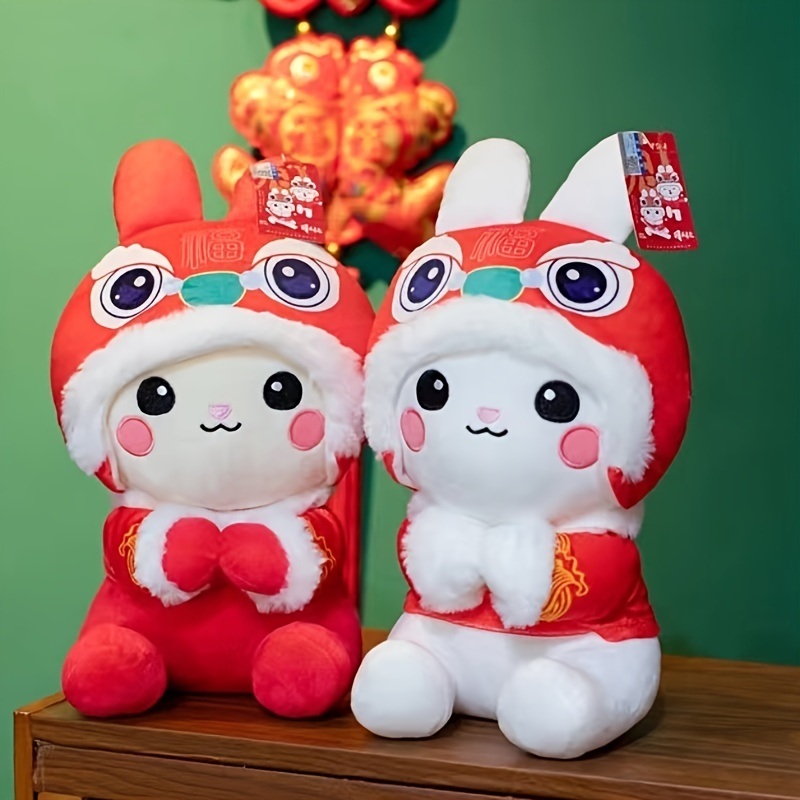 dropship 1pc Rabbit Doll (9.84"×4.72"); Lion Plush Toys; New Year's Mascot; Holiday Gifts; Pillow Decorations