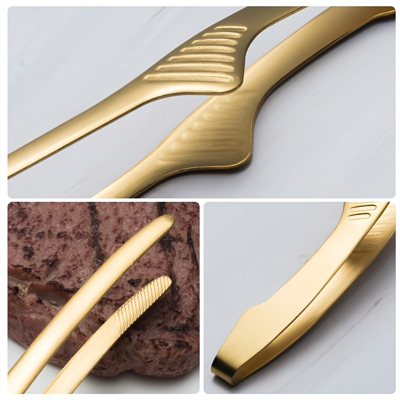 dropship 1pc Barbecue Clip Stainless Steel Food Clip; Baking Bread Clip; Hotel Restaurant Squeegee Clip