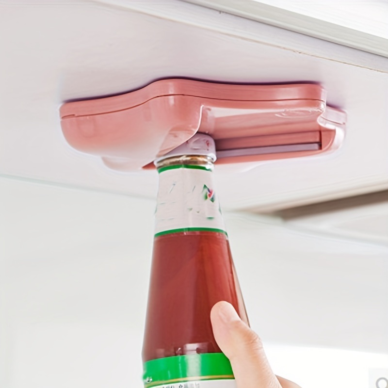 dropship 1pc Multifunctional Bottle Opener; Home Kitchen Can Opener; Can Opener Non-slip Manual Cap Screwer; Labor-Saving Cap Opening Clip
