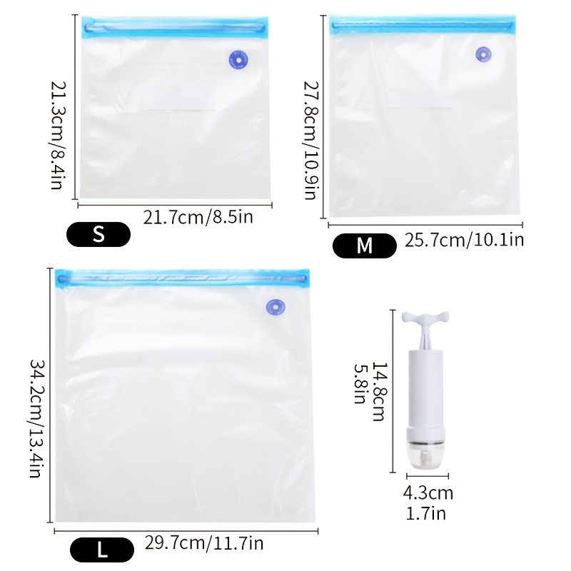 dropship 1pc Food Vacuum Compression Bag; Thickened Food Evacuation Storage Bag; Refrigerator Refrigerated Deli Storage Bag; Compression Vacuum Packaging Bag