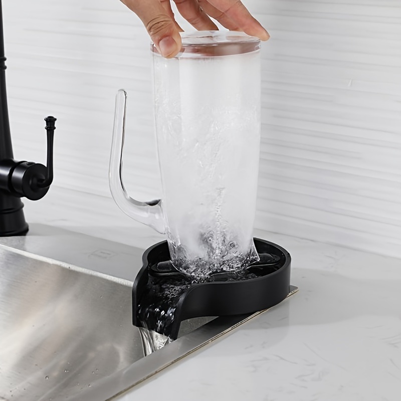 dropship 1pc Glass Rinser For Kitchen Sink; Bottle Cup Washer For Sink Attachment; Kitchen Bar Sink Cleaner; Bottle Washer; Kitchen Sink Automatic Flushing Device