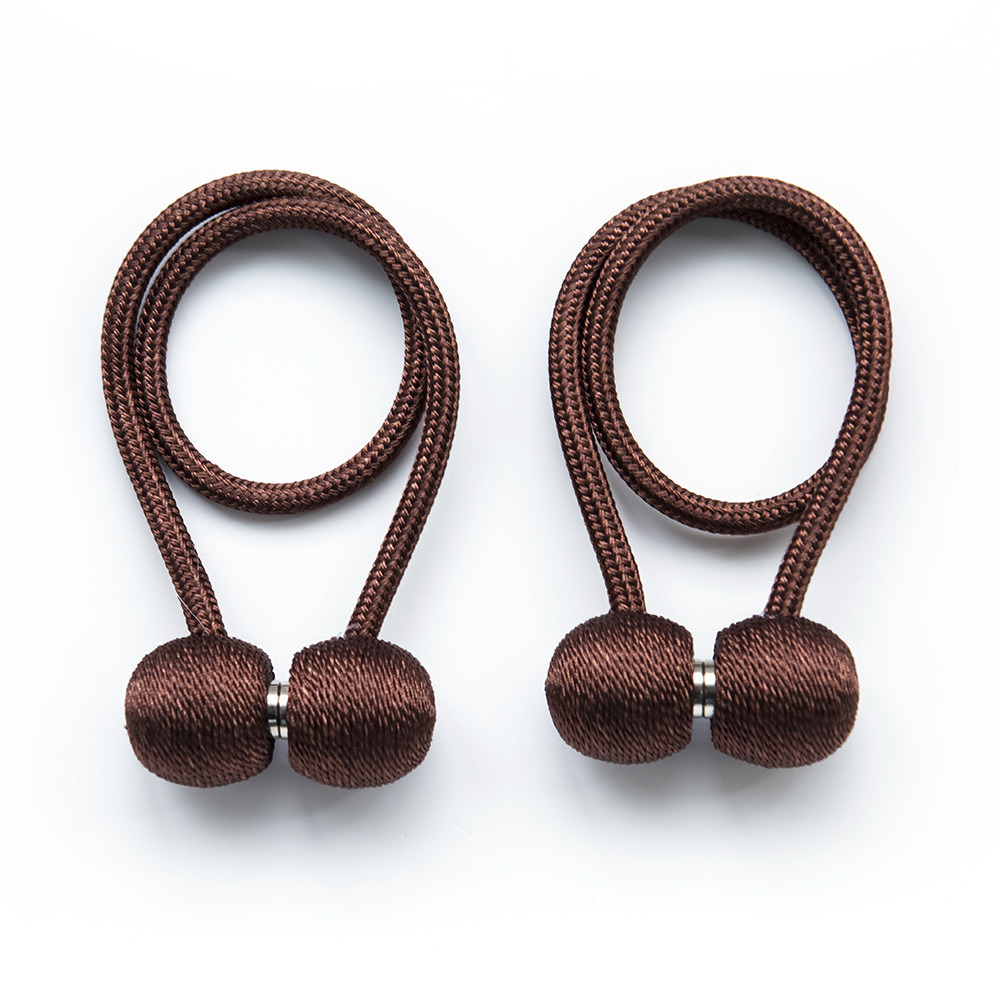 dropship 2Pcs Magnetic Curtain Ball Rods Accessoires Backs Holdbacks Buckle Clips Hook Holder Home Decor Tiebacks Tie Rope Accessory