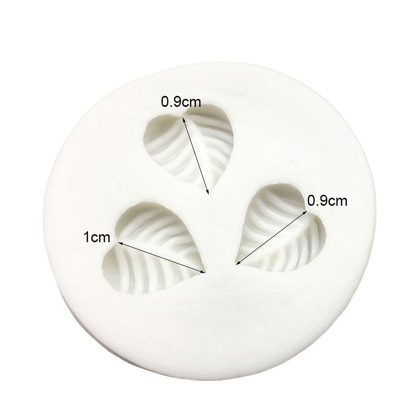 dropship Small Leaf Silicone Sugarcraft Mold Resin Tools Cupcake Baking Mould Fondant Cake Decorating Tools