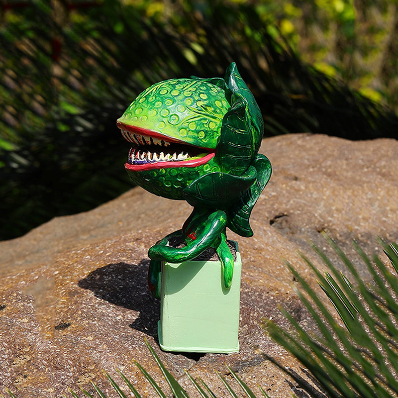 dropship New CannibalPlant Art Craft; Resin Prop For Movie; Garden Ornament; Horror Halloween Decoration