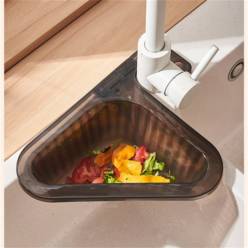dropship 1pcKitchen Sink Drain Basket Swan Drain Basket Multi-Functional Hanging Filtering Draining Rack Sponge Holder Shelf Baskets Kitchen Sink Filter