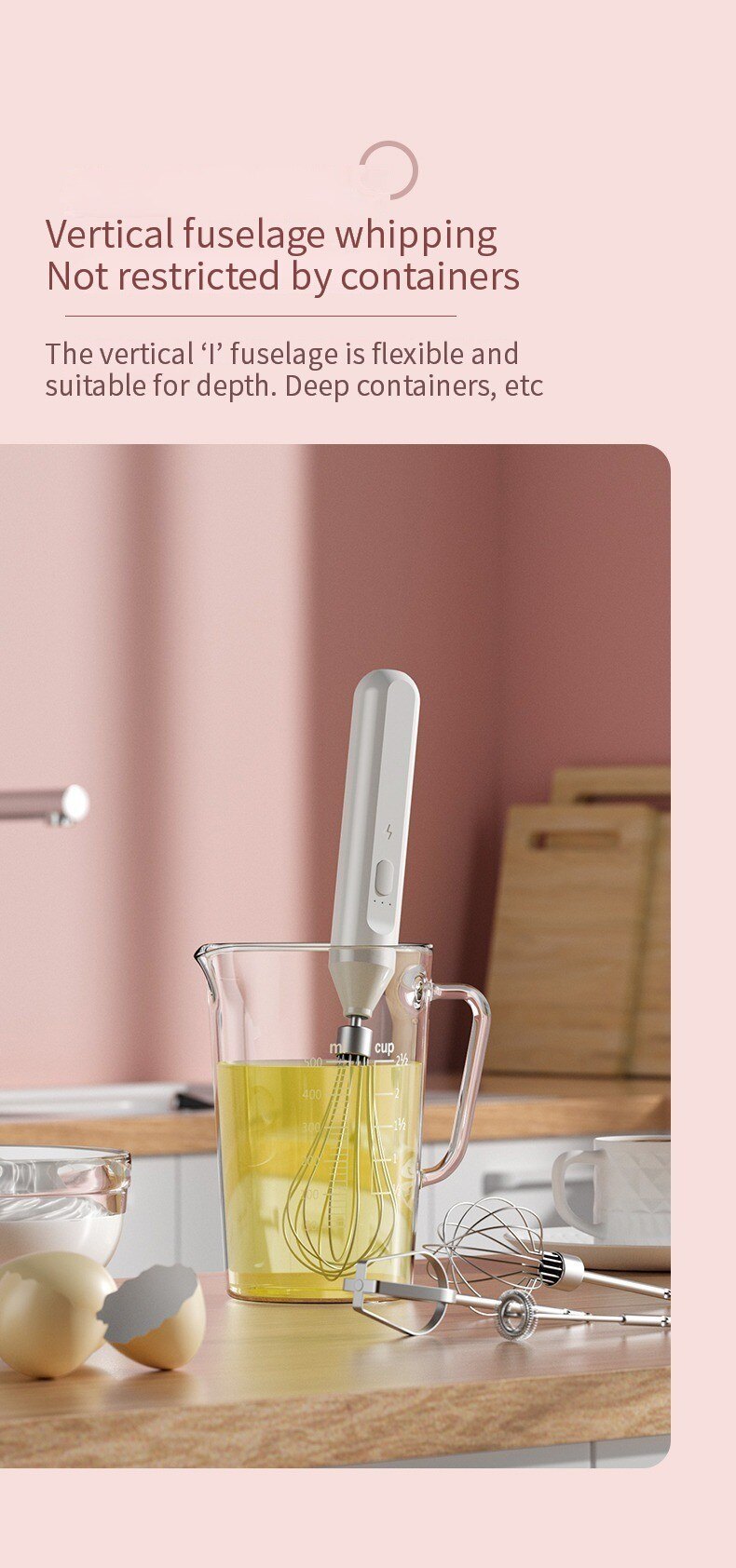 dropship Electric Milk Frother Handheld Egg Beater Coffee Milk Drink Egg Mixer Foamer Foamer Household Kitchen Cooking Tool