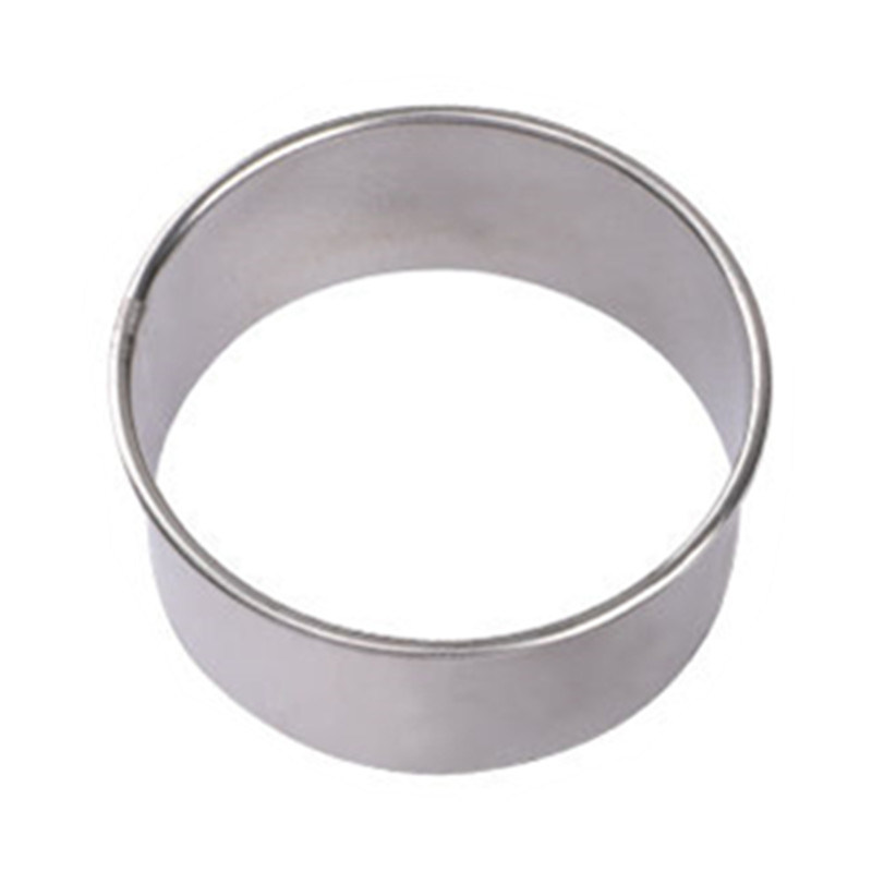 dropship 3pcs/Set; 2.36in/2.76in/3.15in; Stainless Steel Circle Mold & Hand Press Set; Cookie Cutter; Dumpling Press; Cooking Accessories Baking Tools