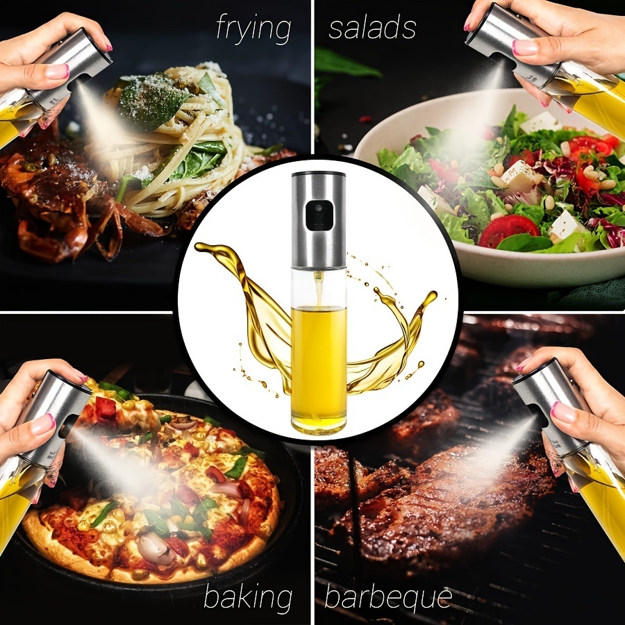 dropship Reusable Glass Oil Sprayer - 100ml/3.5oz - Ideal for Cooking - Olive Oil Mister Spray Bottle - Dispenser Spray Bottle