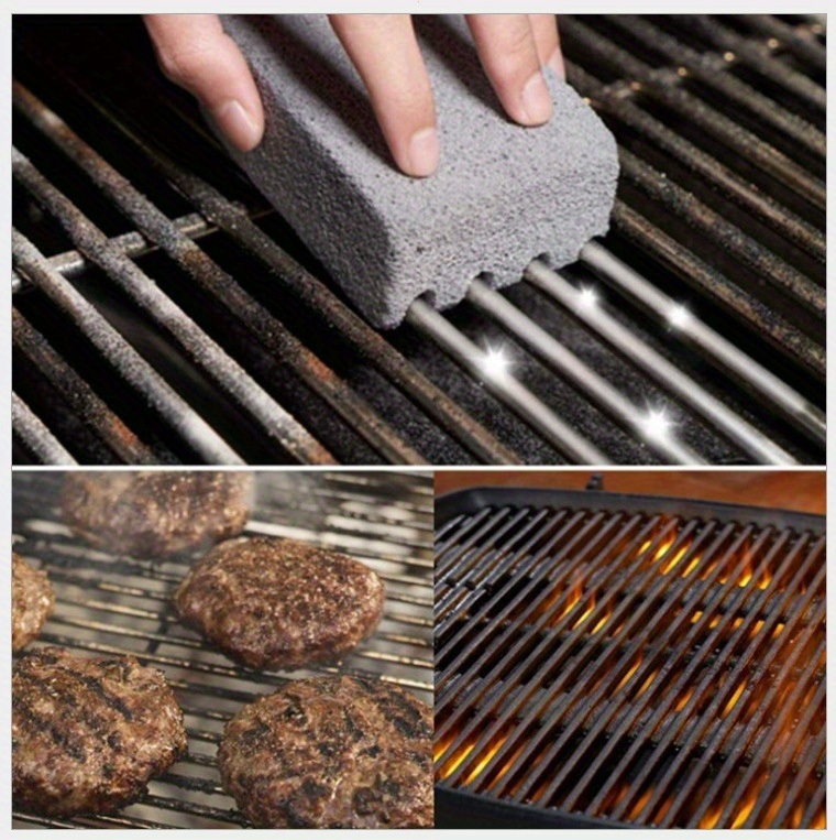 dropship 1pc BBQ Grill Grill Cleaning Brick Block Magic Stone Barbecue Cleaning Brush, Outdoor Camping Picnic, Cookware Barbecue Tool Accessories
