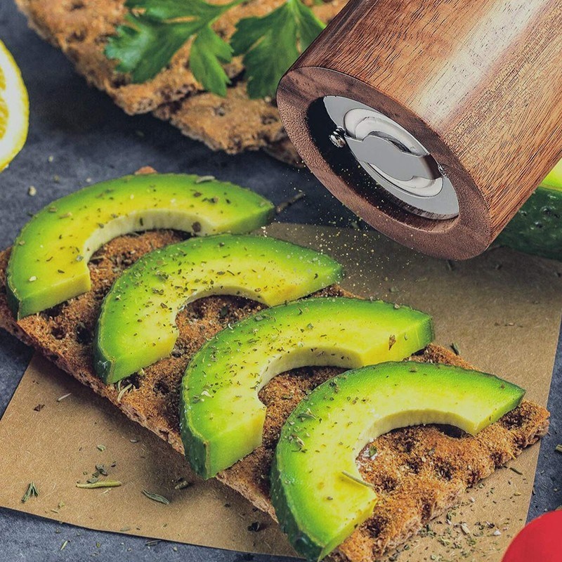 dropship Wooden Salt and Pepper Grinder Set Manual Salt and Pepper Mills for Seasoning; Meal Prep; Cooking; Serving; Dining; BBQ Tools