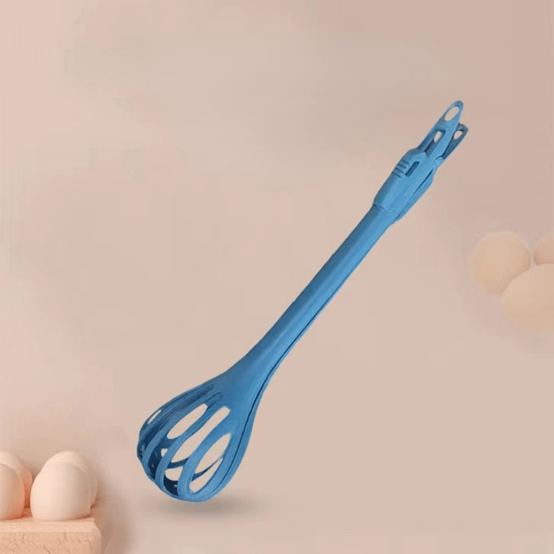 dropship 1pc; Multifunctional 3-in-1 Egg Whisk Food Holder Noodle Holder Baking Tool Egg Stirrer Manual Whisk 1 Pack 11.02''×2.76''