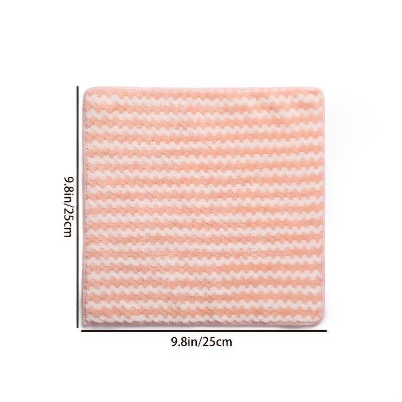 dropship 3/5pcs Coral Fleece Dish Cloth