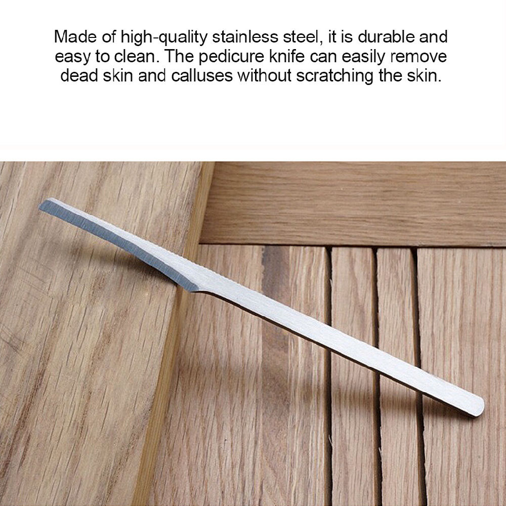 dropship 1 Pcs Stainless Steel Pedicure Scrapers Callus Knife, Pedicure Scrubber Tools, Foot File Dead Skin Remover Tools