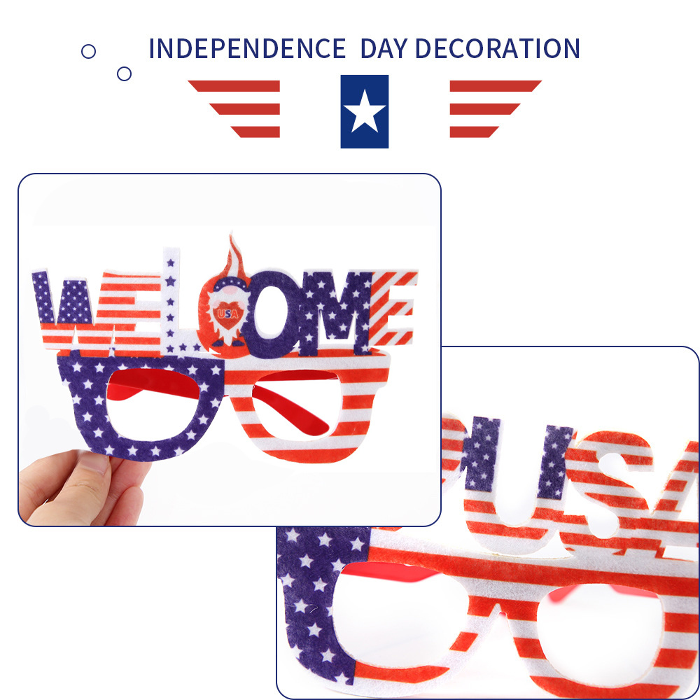 dropship JOYMEMO 6PCS Independence Day Glasses Set American National Day Party Decoration Supplies USA 4th of July Event Party Supplies