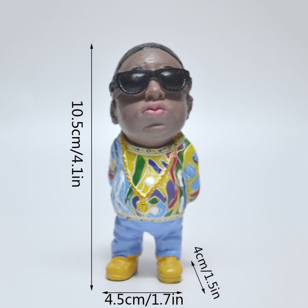 dropship 1pc; Hip Hop Legend Commemorative Statue Resin Crafts Ornament