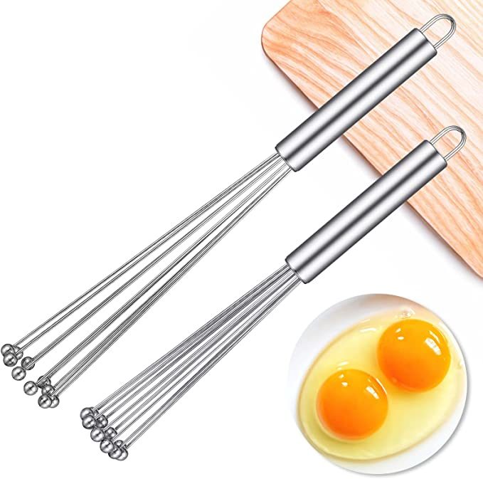 dropship 1pc Stainless Steel Egg Whisk Manual Whisk Whisk Set Kitchen Whisk For Cooking; Mixing; Beating; Stirring