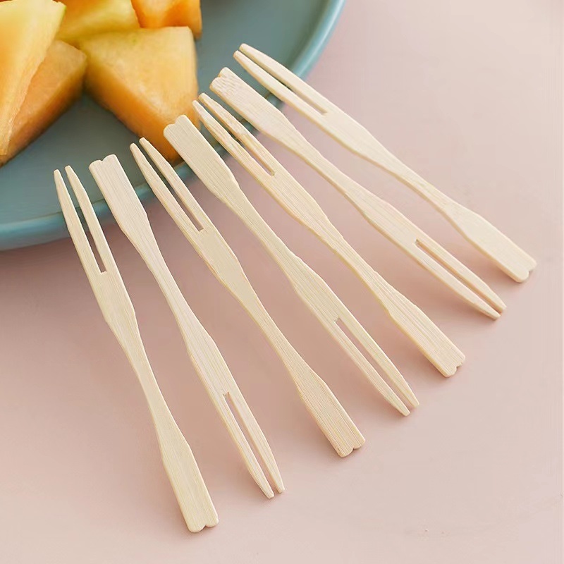 dropship 80pcs Disposable Fruit Fork Set; Appetizer Fruit Food Picks; Cake Dessert Snack Mini Forks; Party Supplies