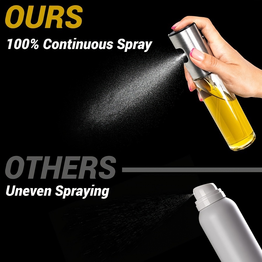 dropship Reusable Glass Oil Sprayer - 100ml/3.5oz - Ideal for Cooking - Olive Oil Mister Spray Bottle - Dispenser Spray Bottle