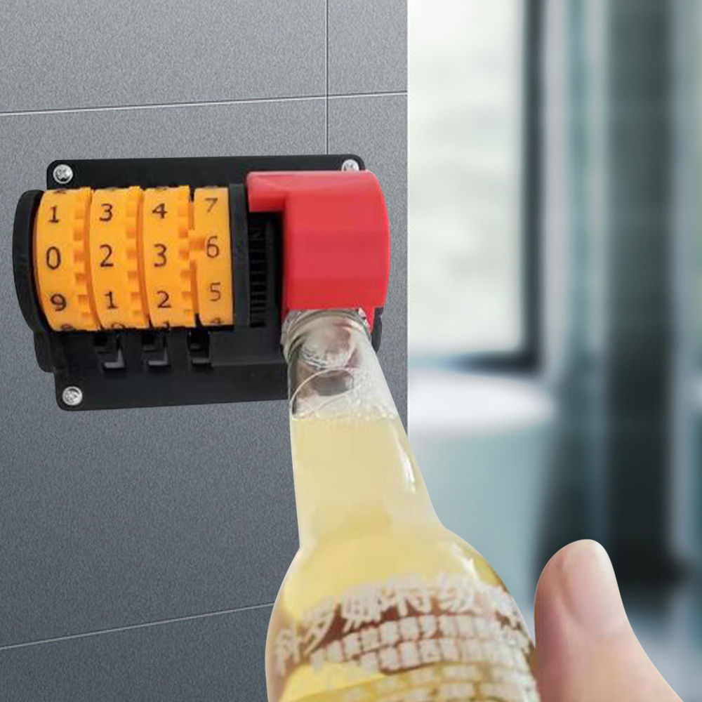 dropship Creative Counter Bottle Opener Wall Mounted Beer Can Opener with Precise Numbers for Kitchen Club Bar Restaurant Drinking Gadget