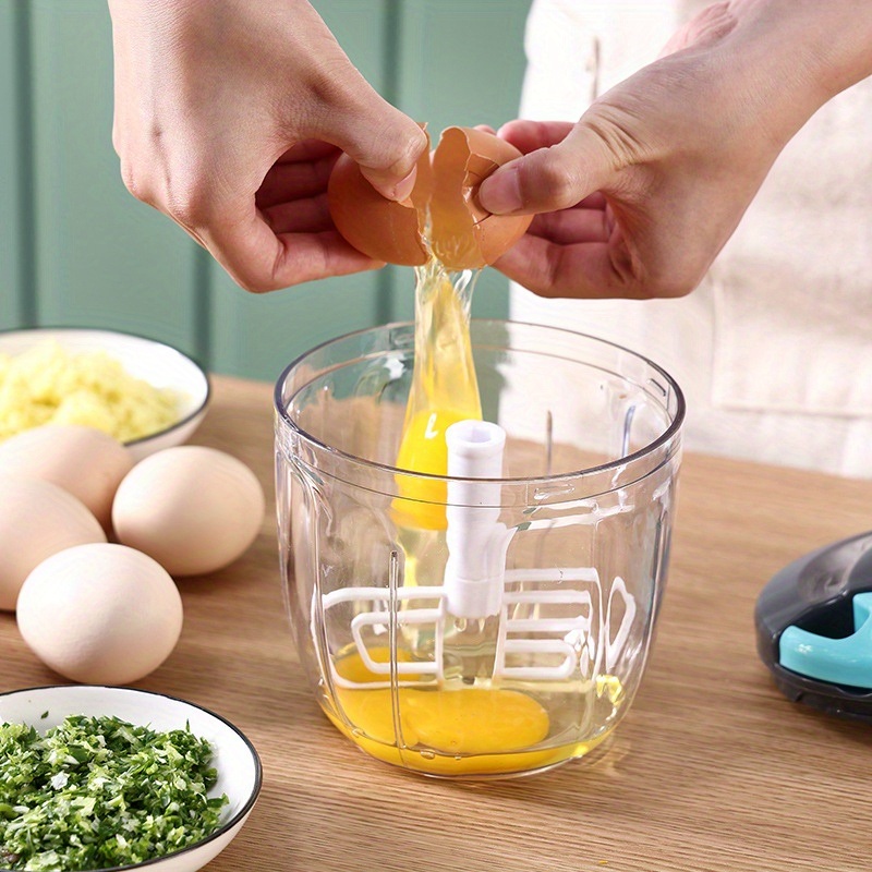 dropship Manual Meat Grinder Vegetable Cutter Pound Garlic Artifact Shredder Baby Complementary Food Machine Hand Cut Pepper Capacity 520ml