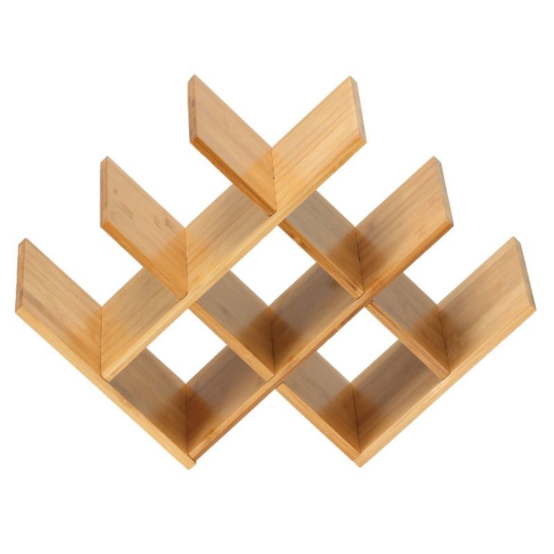 dropship Kitchen Natural Bamboo Products Wine Rack Display Storage Holder Shelf