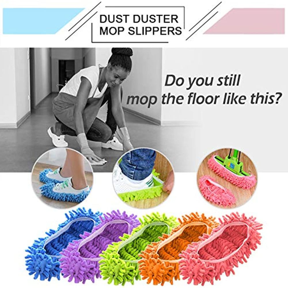dropship Mop Slippers Dust Cleaning Slippers Cleaning Shoes Home Cloth Cleaning Shoes Cover Reusable Overshoes