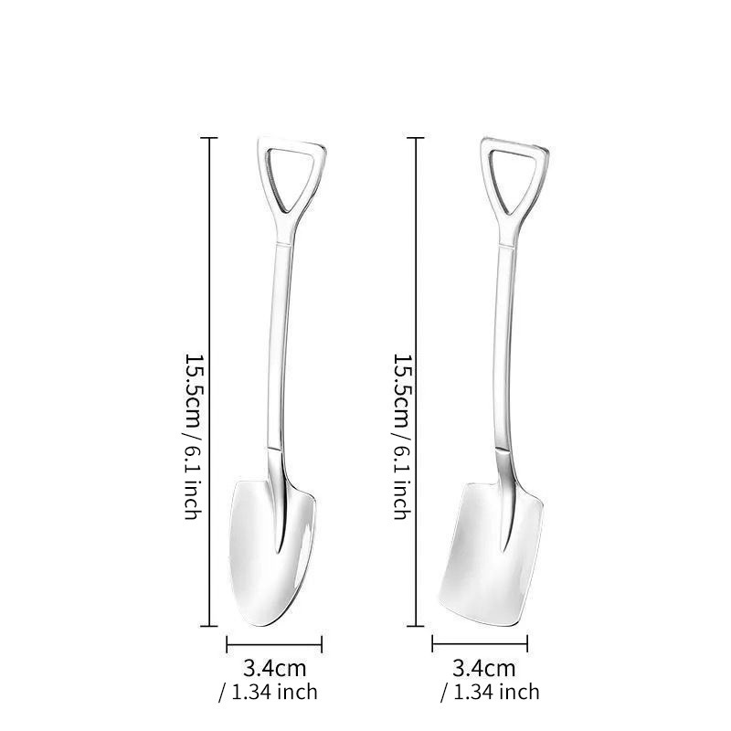 dropship 4pcs/10pcs Spoons; Stainless Steel Shovel Spoon; Home Kitchen Supplies
