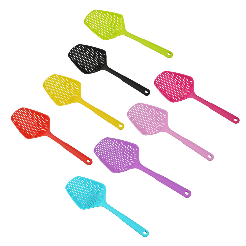 dropship Plastic; No-stick; Ice Shovel; Filter; Long Strainer; Kitchen Colander