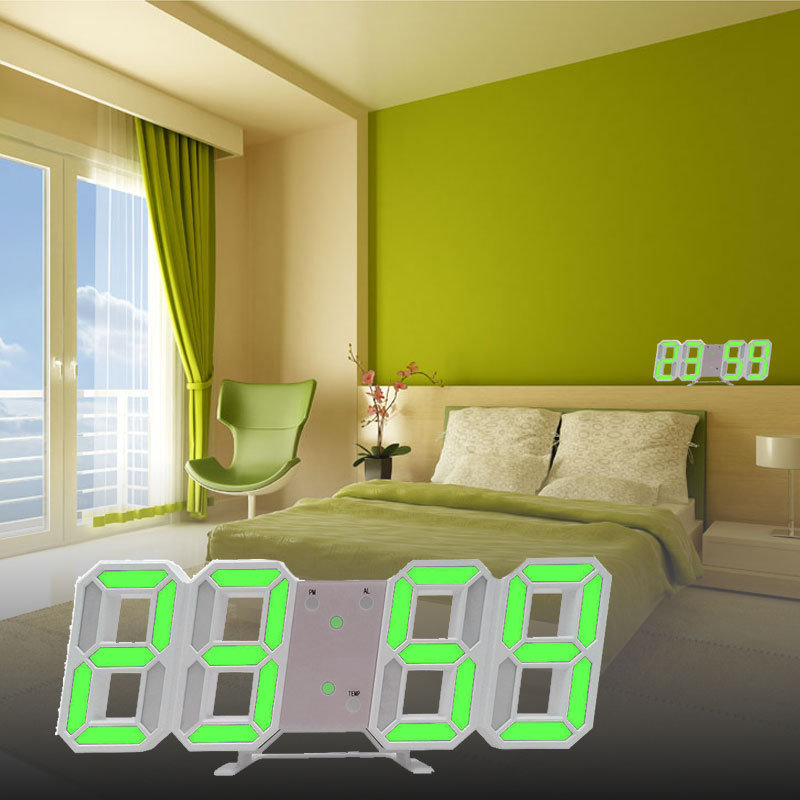 dropship 1pc 3D LED Digital Clock; Bedroom LED Clock For Home Decor