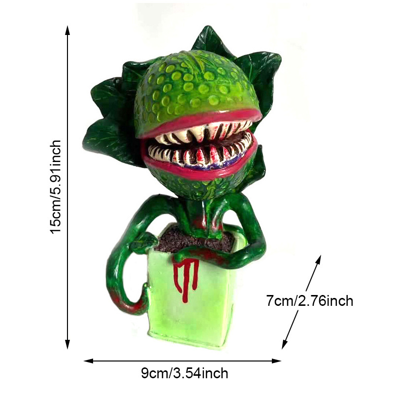 dropship New CannibalPlant Art Craft; Resin Prop For Movie; Garden Ornament; Horror Halloween Decoration