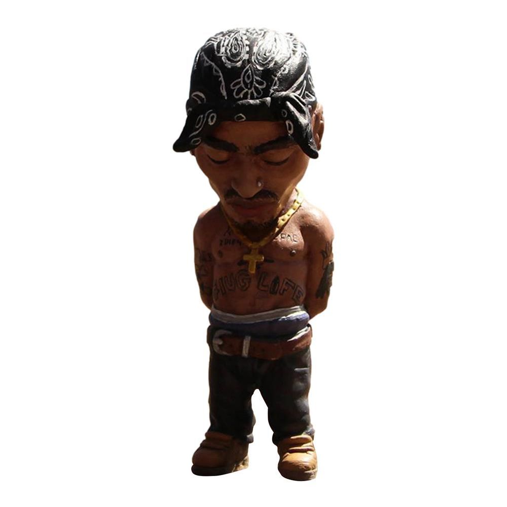 dropship Gift for Hip Hop Lover Figurines Alkyne Legend Commemorative Resin Figurines Ornament Handmade The Late Rap Music Star Sculpture