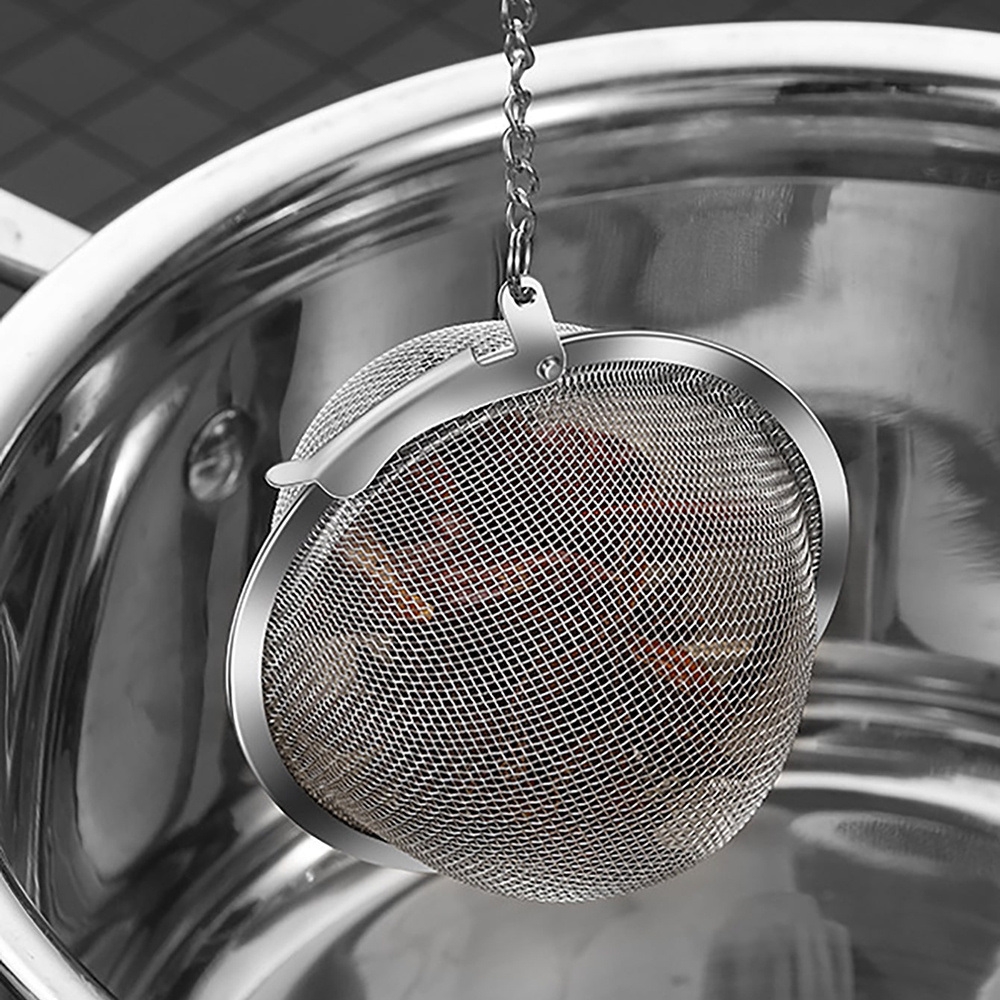 dropship 1pc/3pcs; Stainless Steel Seasoning Ball; Household Tea Ball