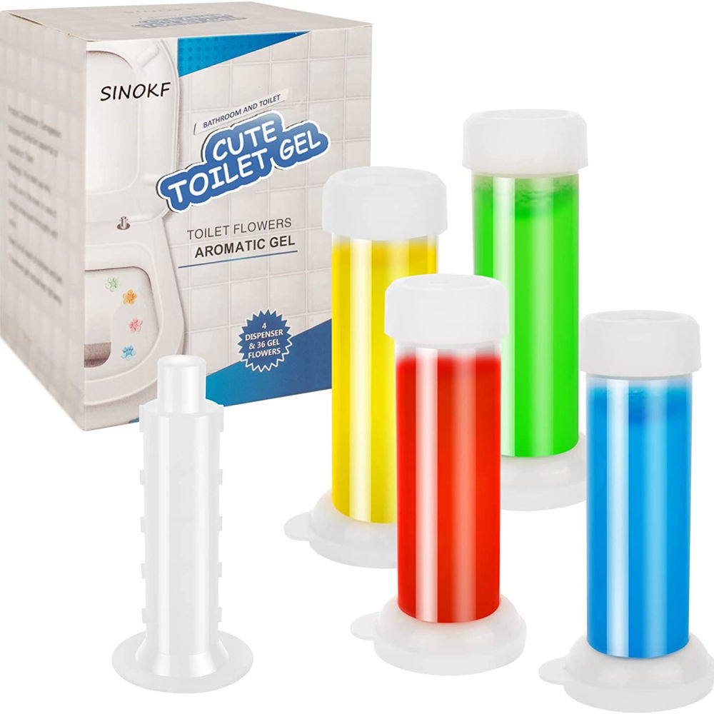 dropship 1pc/6pcs Toilet Gel Stamp Flower Fragrance Bathroom Deodorizer Bowl Cleaner Toilet Wand Refills