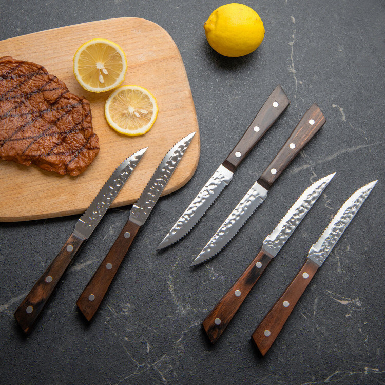 dropship Daily Necessities Kitchen Knife Set Stainless Steel Knife Block Set