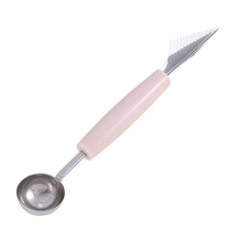 dropship Steel Fruit Digger Cutting Watermelon Artifact Fruit Ball Digging Ball Ice Cream Round Spoon Fruit Cutting Carving Knife