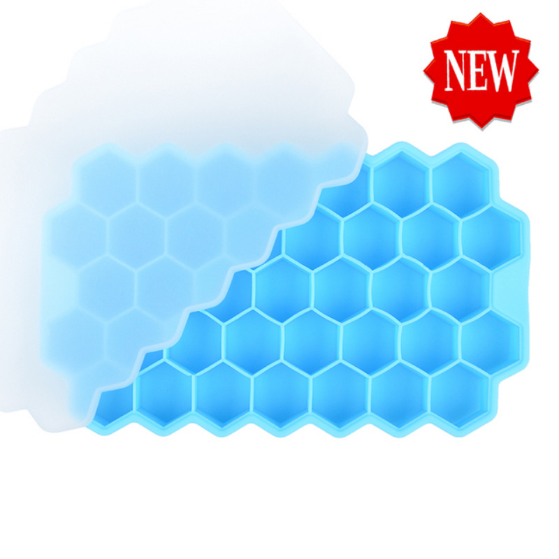 dropship 1pc Ice Tray Mold Honeycomb Silicone Ice Tray Hexagonal Ice Tray 37 Honeycomb Ice Trays