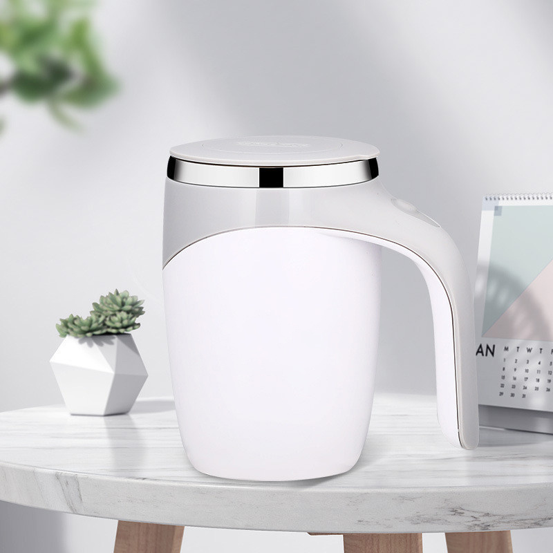 dropship Self Stirring Mug Tea Coffee Electric Rechargeable Auto Mixing Cup Magnetic Stainless Steel Mug Coffee Cup For Office