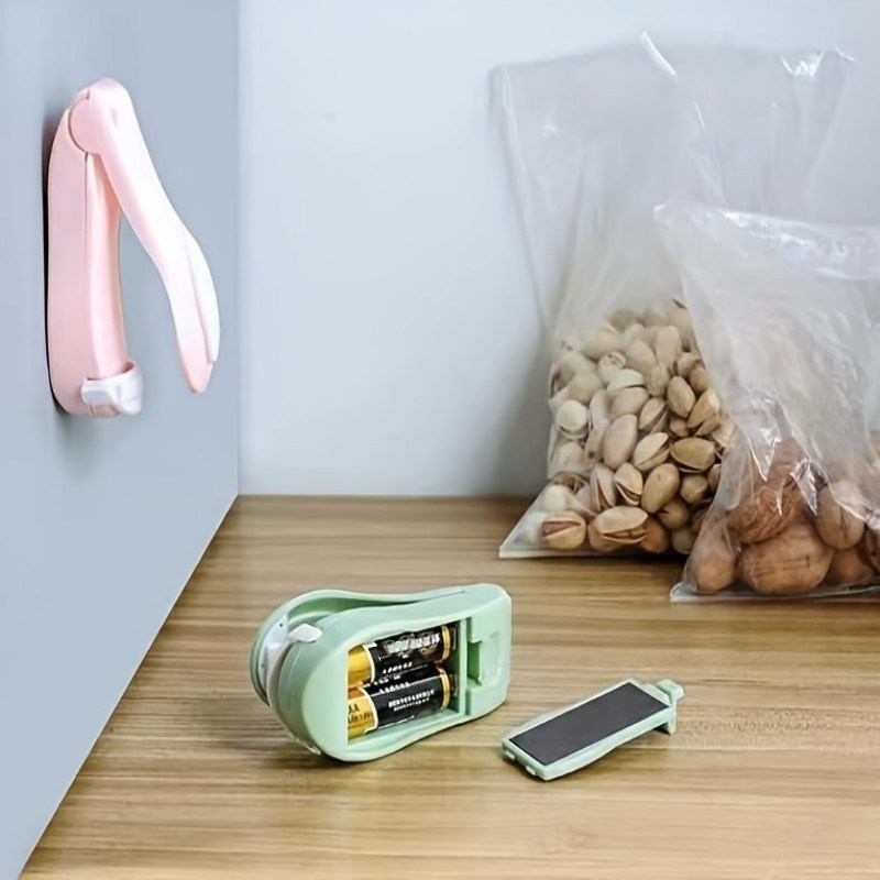 dropship 1pc Mini Household Portable Sealing Machine, Hand Pressure, Heat Sealing Machine, Food, Snacks, Plastic Bag Sealing Machine (Battery Not Included)