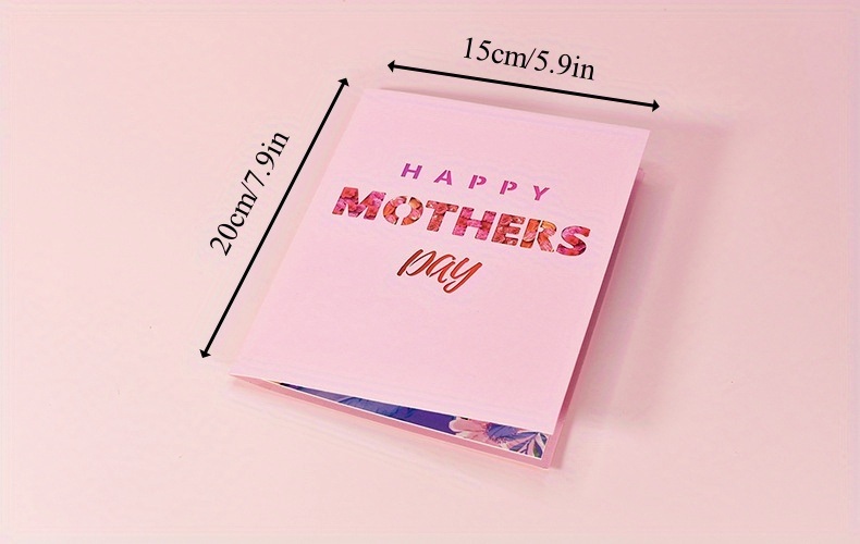 dropship 1pc Creative Happy Mother's Day Greeting Card; 3D Blessing Card Paper Carving Best Mom Ever Thank You Card