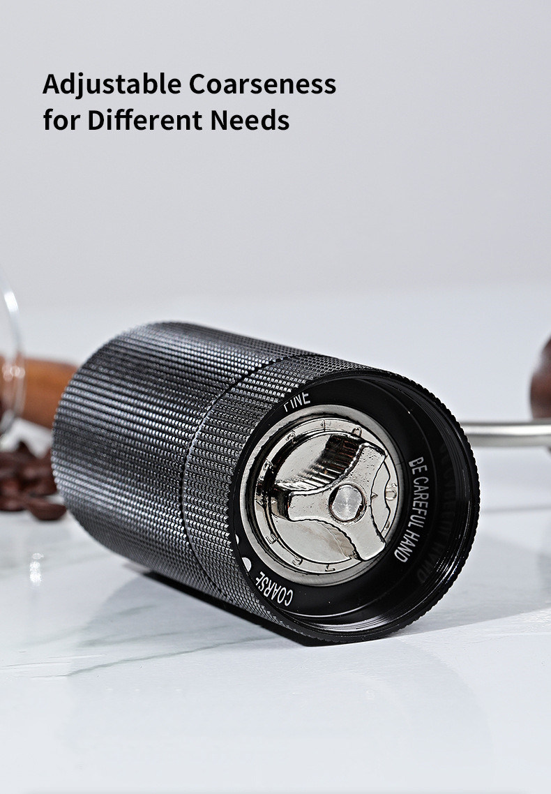 dropship Portable Manual Coffee Bean Grinder High Quality CNC Stainless Precision Steel Core Bean Crusher Kitchen Supplies