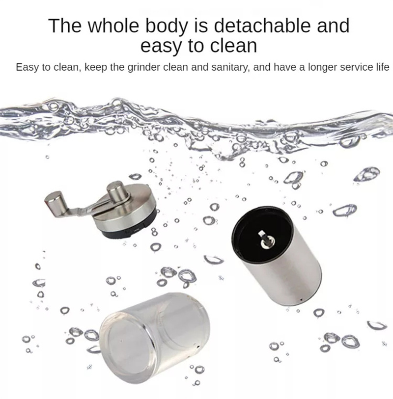 dropship Manual Coffee Grinder Stainless Steel Hand Adjustable Steel Core Burr For Kitchen Portable Coffee Mills Coffee Espresso Press