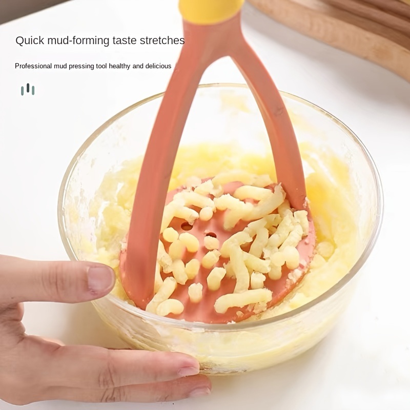 dropship 1pc 1pc Mashed Potato Press; Household Potato Press Gadget; PP Plastic Potato Press