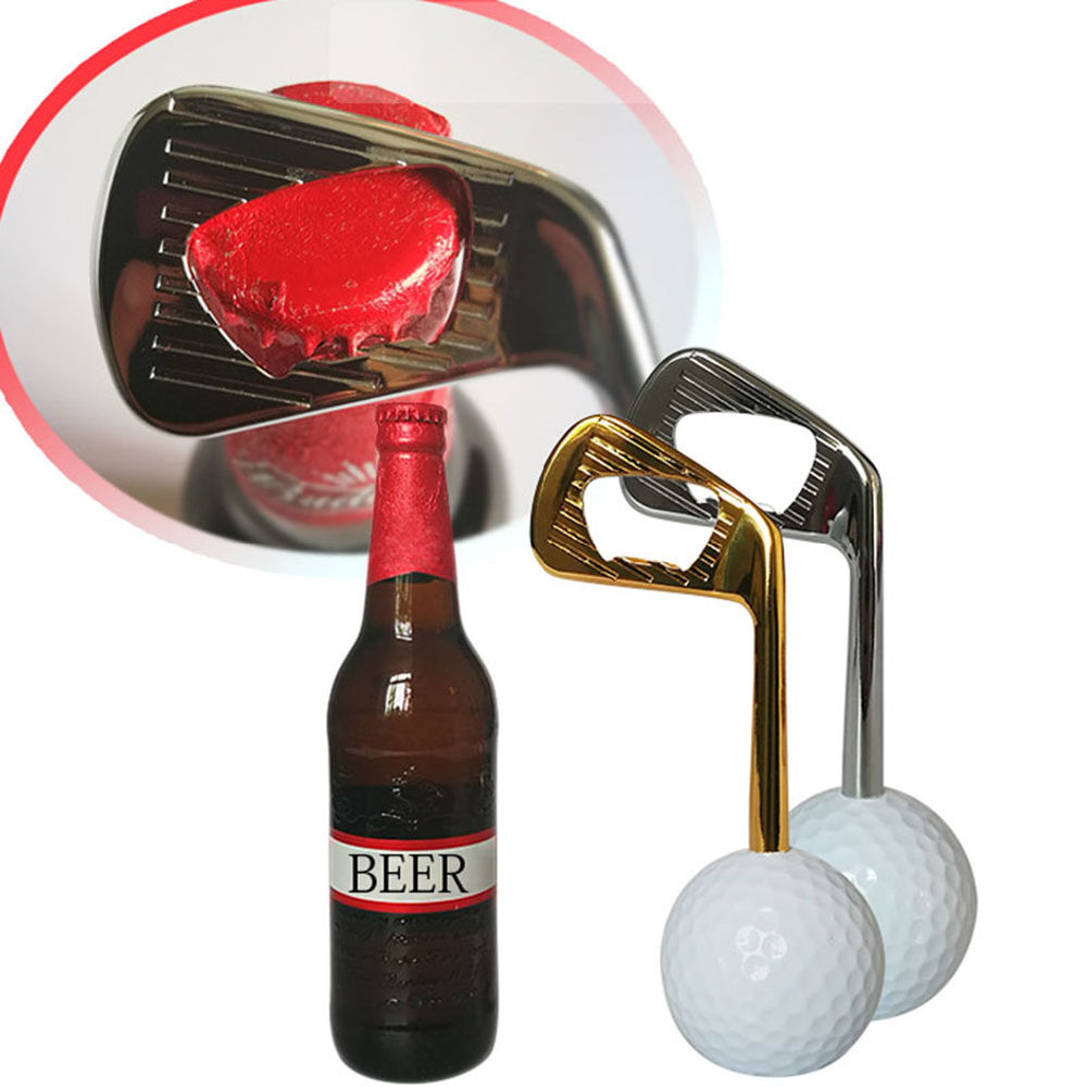 dropship Creative Golf Ball Bottle Opener Corkscrew Wine Beer Jar Opener Kitchen Gadgets for Family Kitchen Tool Supplies