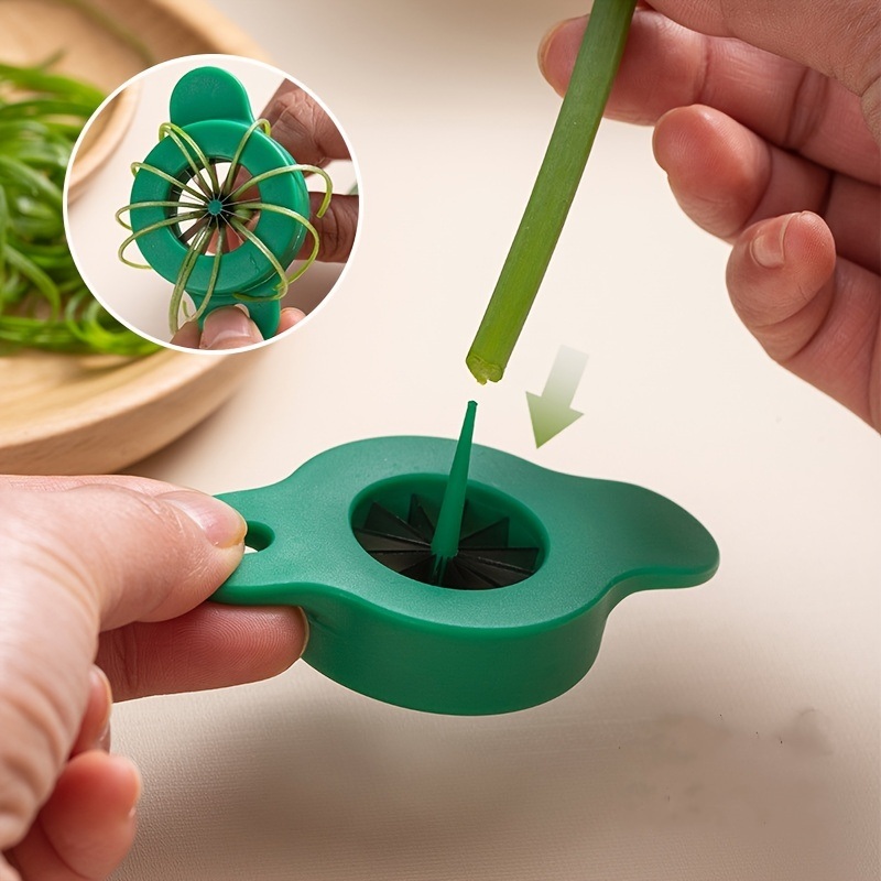 dropship Green Onion Slicer; 1pc Green Onion Shredder; Scallion Cutter; Green Onion Shredder Knife; Shallot Cutter; Kitchen Gadgets