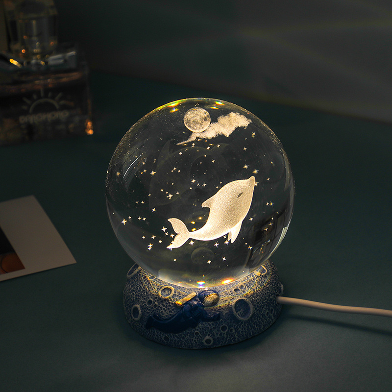 dropship Stars And Seas; Ocean Series Crystal Ball Ornaments; Night Lights; Bedroom Desktop Decorations; Creative Birthday Gifts